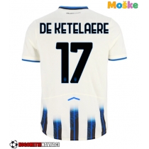 Moške Nogometnih dresov Atalanta Charles De Ketelaere #17 Gostujoči 2025-26 Kratki rokavi